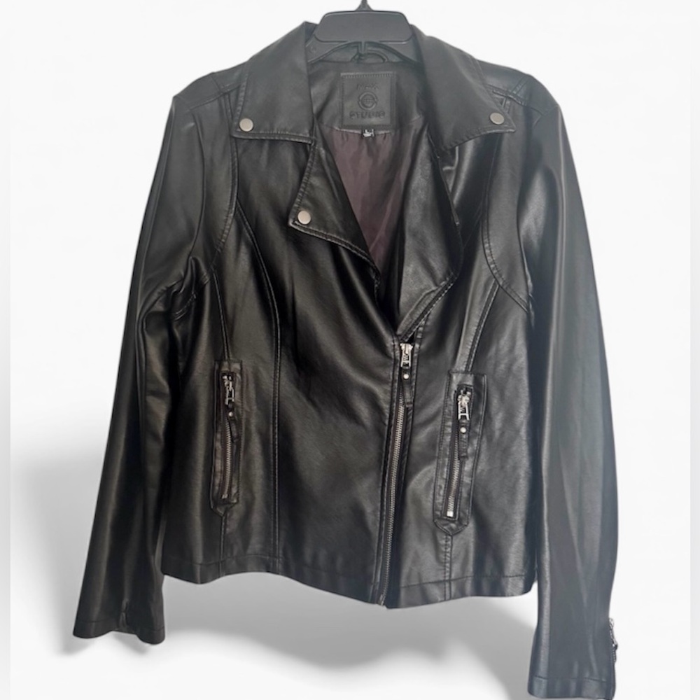 Max Studio Black Leather Jacket